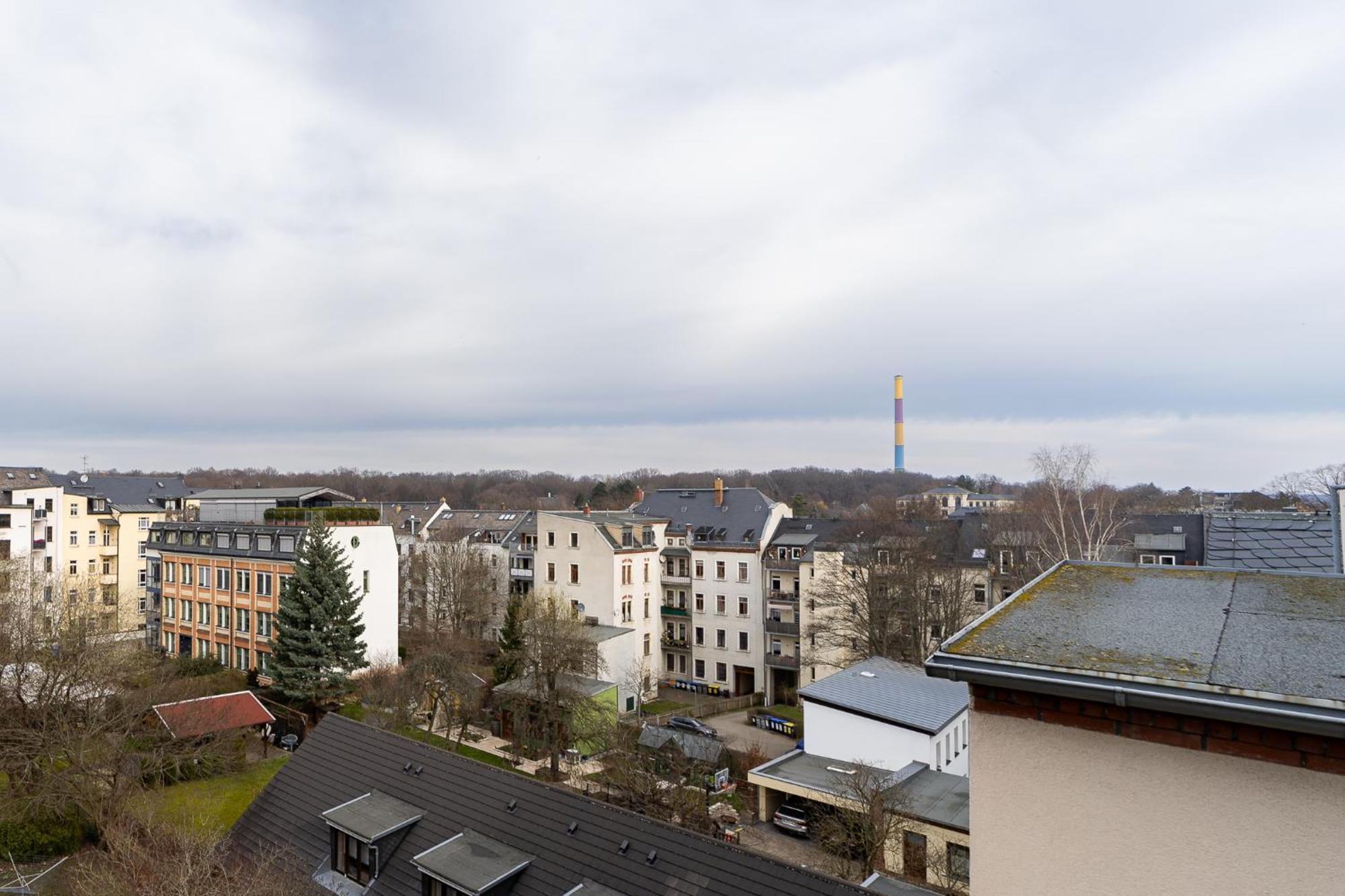 Schlossberg-Domizil Mit Weitblick - Arbeitsplatz, Balkon, Netflix, Badewanne & Yogamatte Chemnitz Extérieur photo